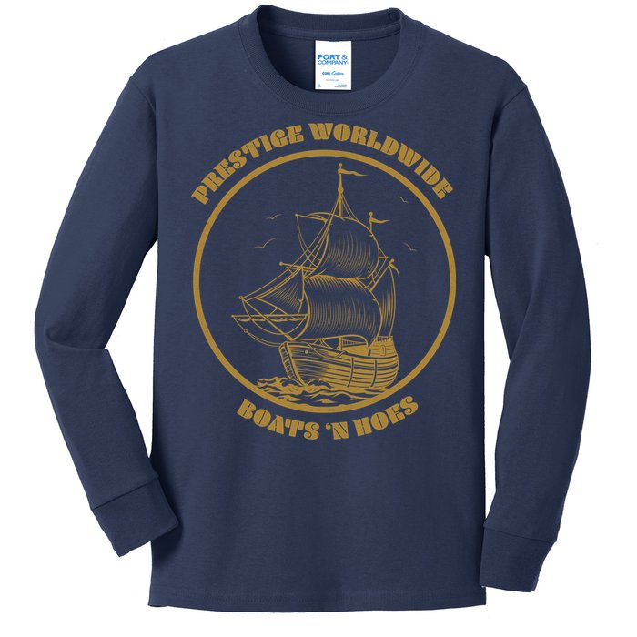 Boats N Hoes Kids Long Sleeve Shirt