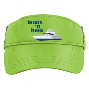 Boats N Hoes Funny Boating Adult Drive Performance Visor