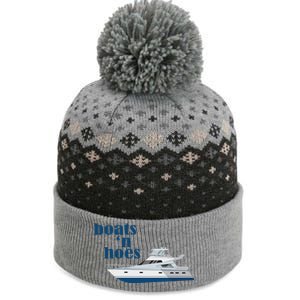 Boats N Hoes Funny Boating The Baniff Cuffed Pom Beanie