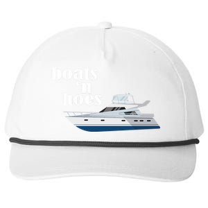 Boats N Hoes Funny Boating Snapback Five-Panel Rope Hat