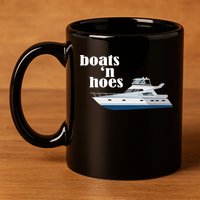 Boats N Hoes Funny Boating 11oz C Handle Ceramic Mug