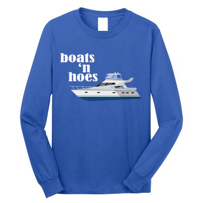 Boats N Hoes Funny Boating Long Sleeve Shirt