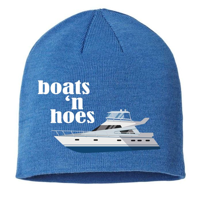 Boats N Hoes Funny Boating Sustainable Beanie