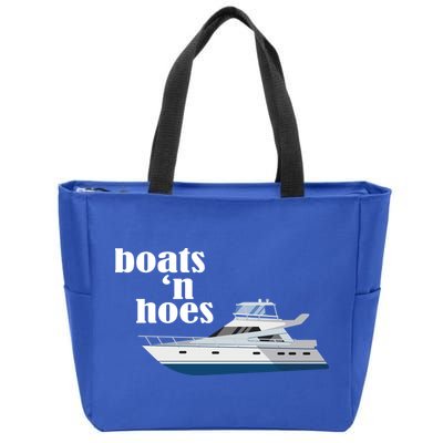Boats N Hoes Funny Boating Zip Tote Bag