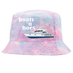 Boats N Hoes Funny Boating Tie-Dyed Bucket Hat