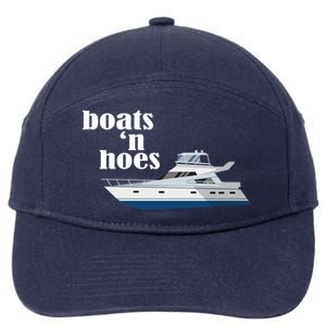 Boats N Hoes Funny Boating 7-Panel Snapback Hat