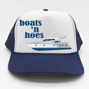 Boats N Hoes Funny Boating Trucker Hat