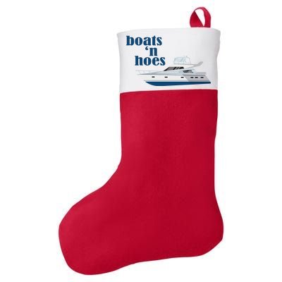 Boats N Hoes Funny Boating Felt Holiday Christmas Stocking