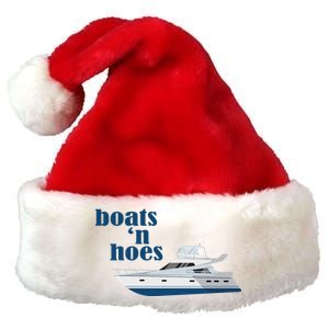 Boats N Hoes Funny Boating Premium Christmas Santa Hat