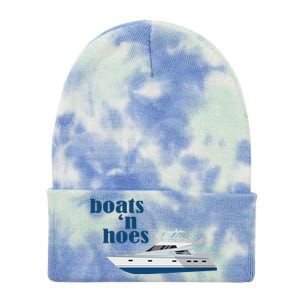 Boats N Hoes Funny Boating Tie Dye 12in Knit Beanie