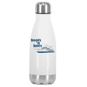 Boats N Hoes Funny Boating Stainless Steel Insulated Water Bottle