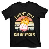 Burnt Out But Optimistic Retro Vintage Sunset T-Shirt