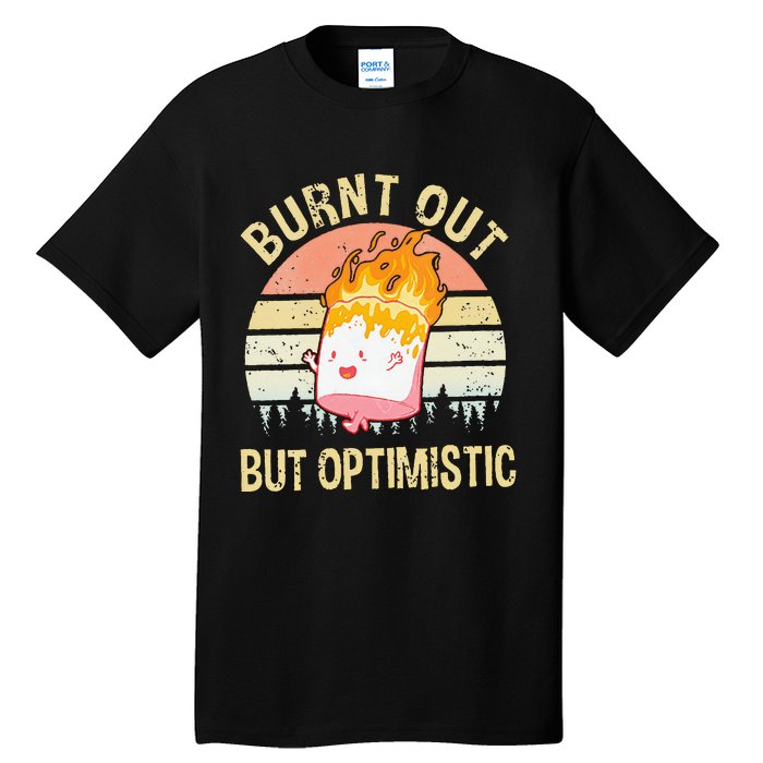 Burnt Out But Optimistic Retro Vintage Sunset Tall T-Shirt