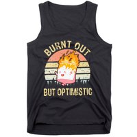 Burnt Out But Optimistic Retro Vintage Sunset Tank Top