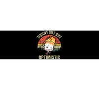 Burnt Out But Optimistic Funny Marshmallow For Camping Retro Bumper Sticker