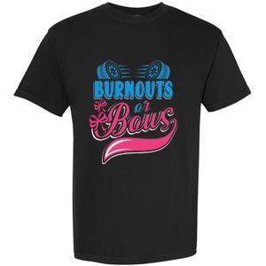 Burnouts Or Bows Gender Reveal Baby Party Announcement Garment-Dyed Heavyweight T-Shirt