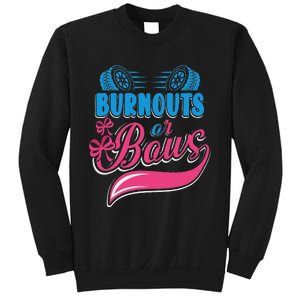 Burnouts Or Bows Gender Reveal Baby Party Announcement Sweatshirt