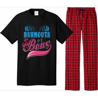 Burnouts Or Bows Gender Reveal Baby Party Announcement Pajama Set