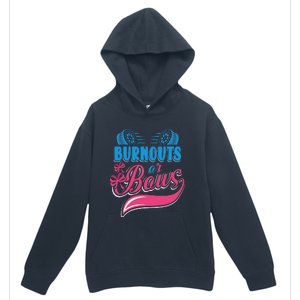 Burnouts Or Bows Gender Reveal Baby Party Announcement Urban Pullover Hoodie