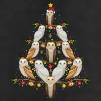 Barn Owl Bird Christmas Tree Gift Funny Christmas Barn Owl Gift Hat