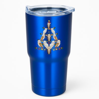 Barn Owl Bird Christmas Tree Gift Funny Christmas Barn Owl Gift Tumbler
