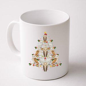 Barn Owl Bird Christmas Tree Gift Funny Christmas Barn Owl Gift Coffee Mug