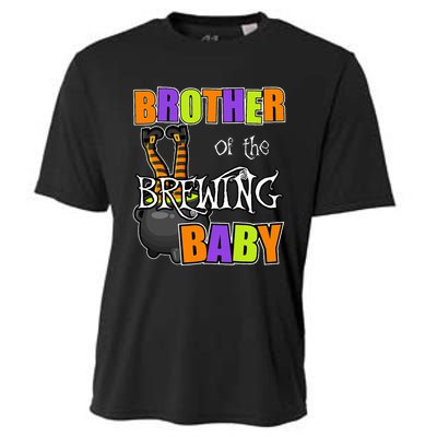 Brother Of Brewing Baby Halloween Theme Baby Shower Spooky Cooling Performance Crew T-Shirt