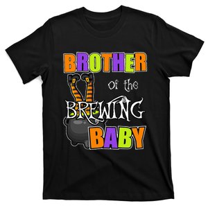 Brother Of Brewing Baby Halloween Theme Baby Shower Spooky T-Shirt