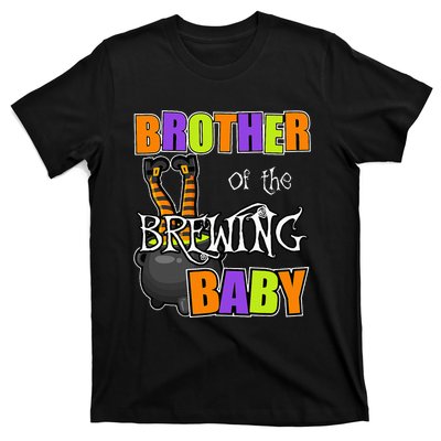 Brother Of Brewing Baby Halloween Theme Baby Shower Spooky T-Shirt