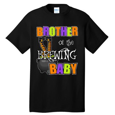 Brother Of Brewing Baby Halloween Theme Baby Shower Spooky Tall T-Shirt