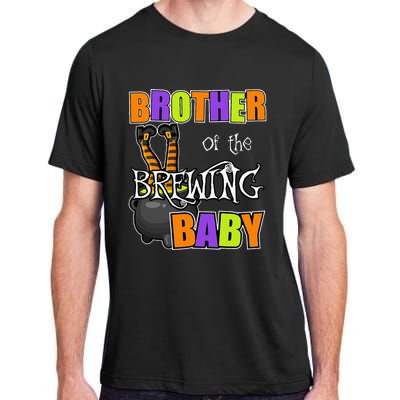 Brother Of Brewing Baby Halloween Theme Baby Shower Spooky Adult ChromaSoft Performance T-Shirt