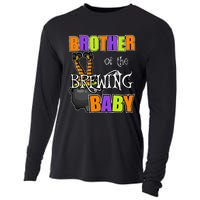 Brother Of Brewing Baby Halloween Theme Baby Shower Spooky Cooling Performance Long Sleeve Crew