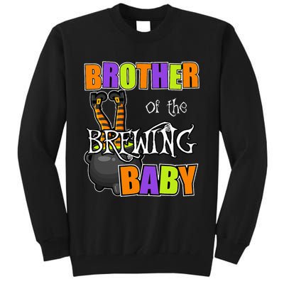 Brother Of Brewing Baby Halloween Theme Baby Shower Spooky Tall Sweatshirt