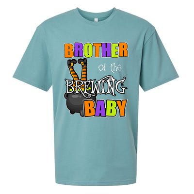 Brother Of Brewing Baby Halloween Theme Baby Shower Spooky Sueded Cloud Jersey T-Shirt