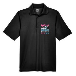 Burnouts or Bows Pop Pop loves you Gender Reveal party Baby Men's Origin Performance Pique Polo