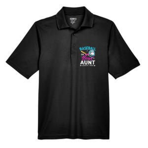 Baseball Or Bows Aunt Loves You Gender Reveal Men's Origin Performance Pique Polo