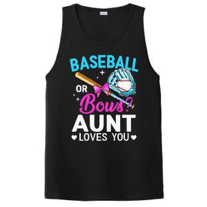 Baseball Or Bows Aunt Loves You Gender Reveal PosiCharge Competitor Tank