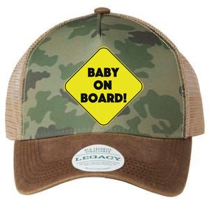 Baby On Board Sign Funny Pregnancy Legacy Tie Dye Trucker Hat