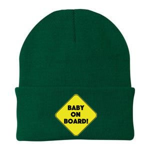 Baby On Board Sign Funny Pregnancy Knit Cap Winter Beanie