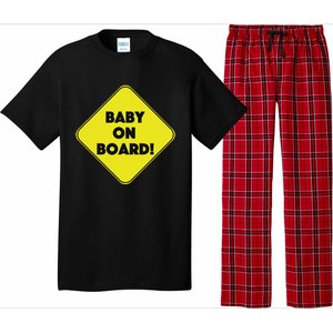 Baby On Board Sign Funny Pregnancy Pajama Set