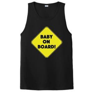 Baby On Board Sign Funny Pregnancy PosiCharge Competitor Tank