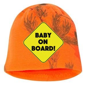 Baby On Board Sign Funny Pregnancy Kati - Camo Knit Beanie