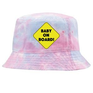 Baby On Board Sign Funny Pregnancy Tie-Dyed Bucket Hat