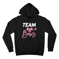 Burnouts Or Bows Team Boy Team Girl Gender Reveal Hoodie