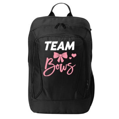 Burnouts Or Bows Team Boy Team Girl Gender Reveal City Backpack