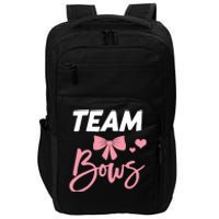 Burnouts Or Bows Team Boy Team Girl Gender Reveal Impact Tech Backpack