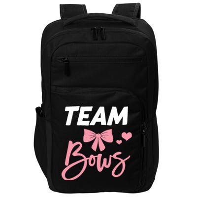 Burnouts Or Bows Team Boy Team Girl Gender Reveal Impact Tech Backpack