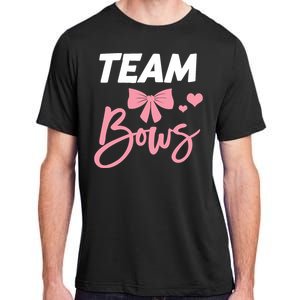 Burnouts Or Bows Team Boy Team Girl Gender Reveal Adult ChromaSoft Performance T-Shirt