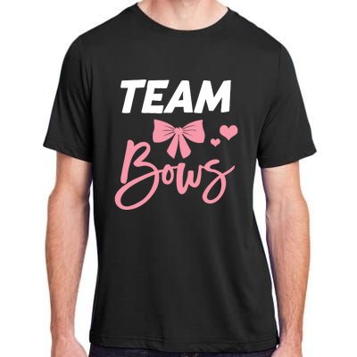 Burnouts Or Bows Team Boy Team Girl Gender Reveal Adult ChromaSoft Performance T-Shirt