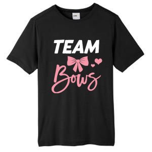 Burnouts Or Bows Team Boy Team Girl Gender Reveal Tall Fusion ChromaSoft Performance T-Shirt